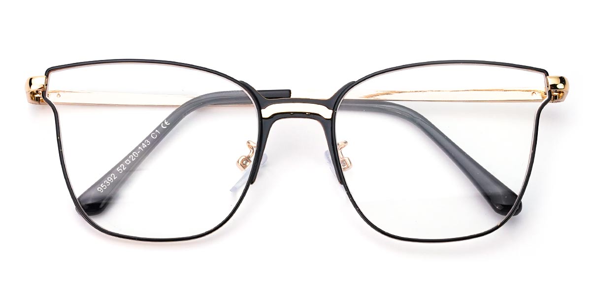 Black - Square Glasses - Frode
