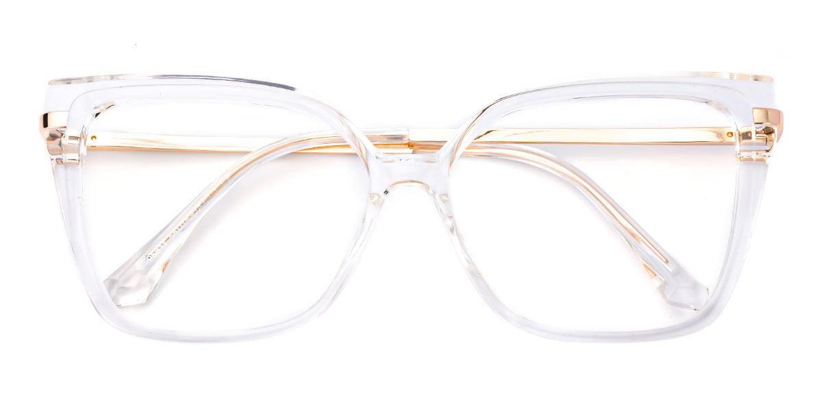 Clear - Square Glasses - Sarah