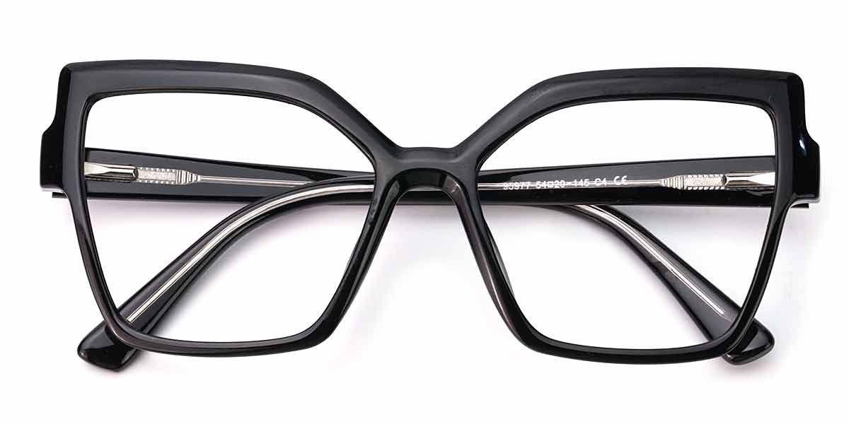Black - Square Glasses - Marly