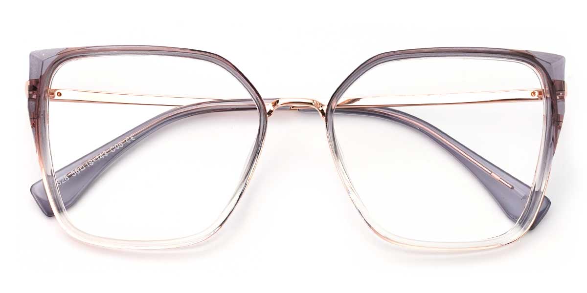 Grey - Square Glasses - Nors
