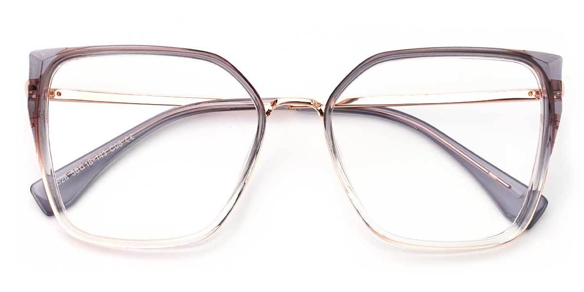 Gradient Grey Nors - Square Glasses