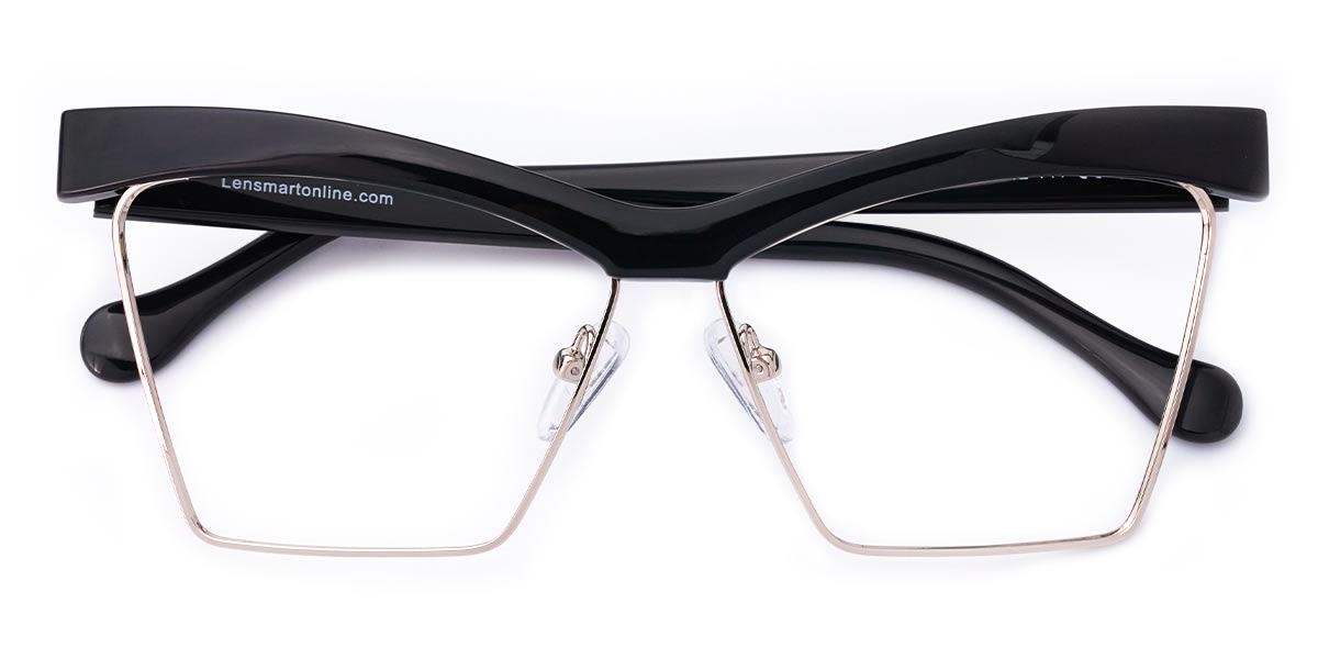 Black - Cat eye Glasses - Madison