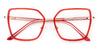 Red Minda - Square Glasses