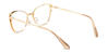 Gold Tortoiseshell Aiyana - Square Glasses