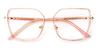 Light Pink Minda - Square Glasses