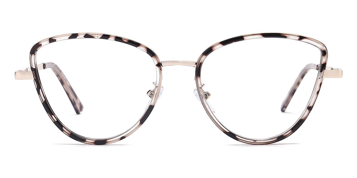 Dark Brown Spots - Cat eye Glasses - Derrick