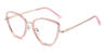 Light Pink Derrick - Cat Eye Glasses