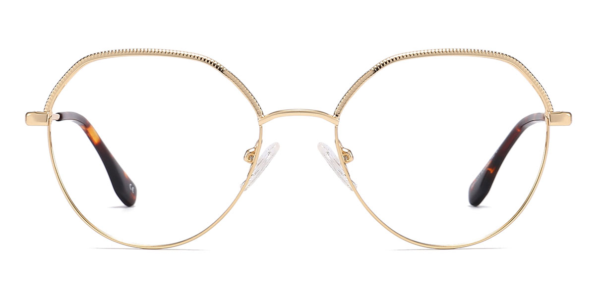 Gold - Round Glasses - Bruno