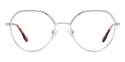 Silver - Round Glasses - Bruno