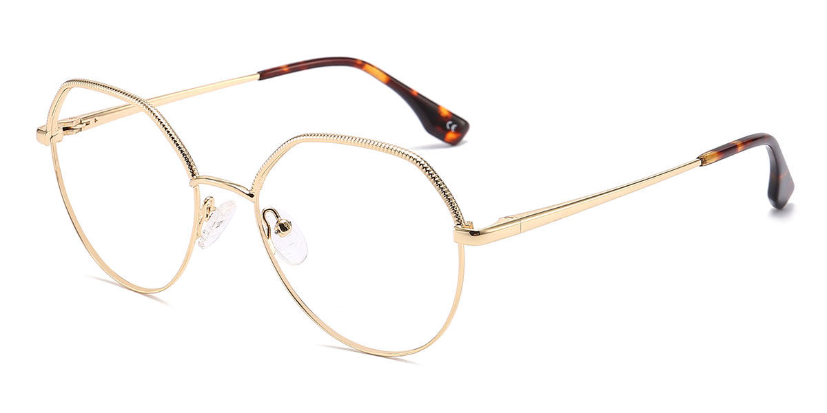 Gold Bruno - Round Glasses