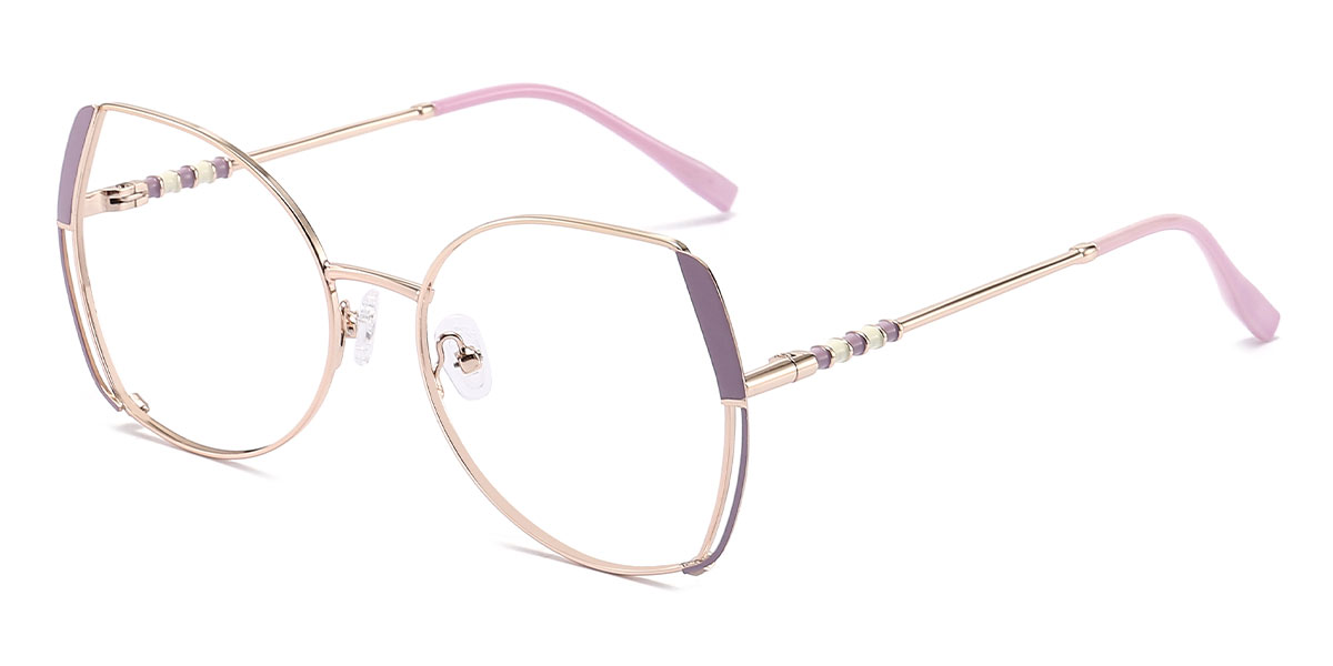 Purple - Oval Glasses - Jianna