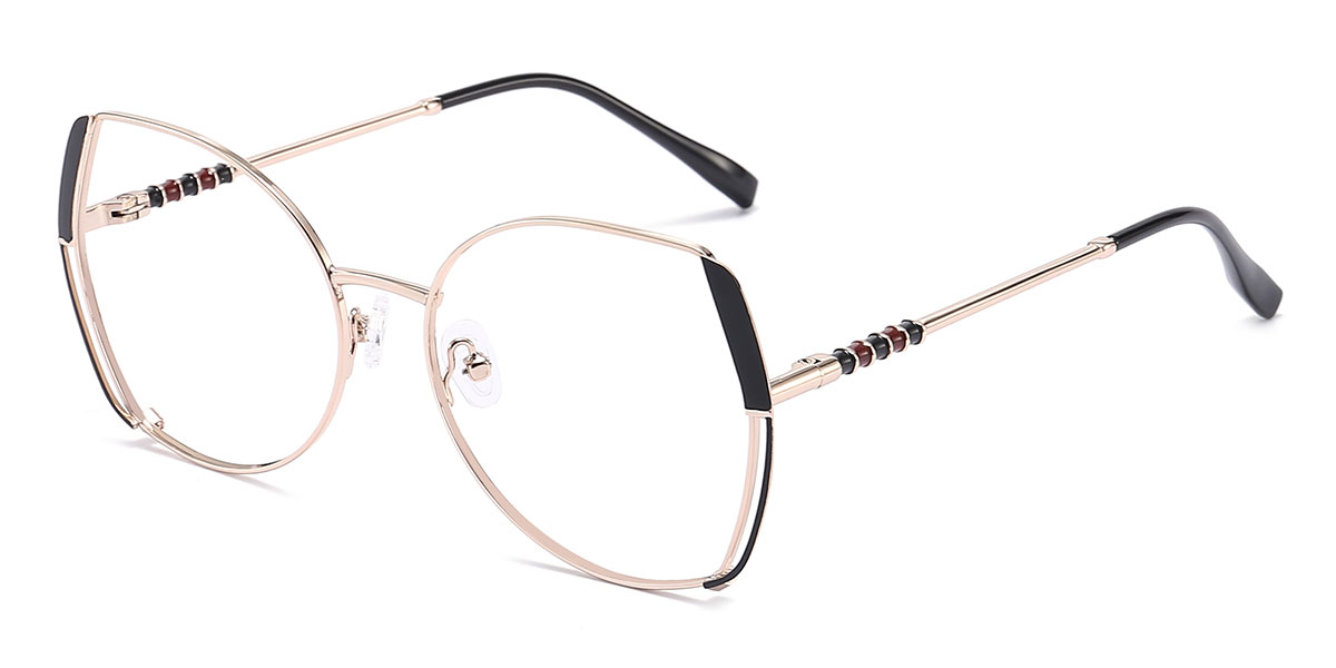 Black - Oval Glasses - Jianna