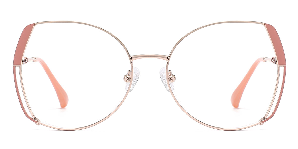Pink - Oval Glasses - Jianna