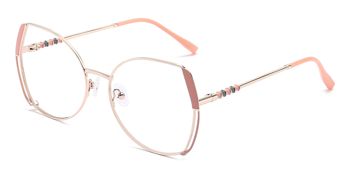 Pink - Oval Glasses - Jianna