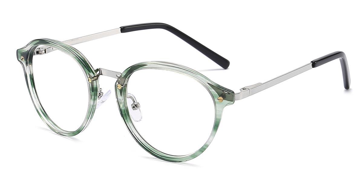 Green Zariyah - Round Glasses