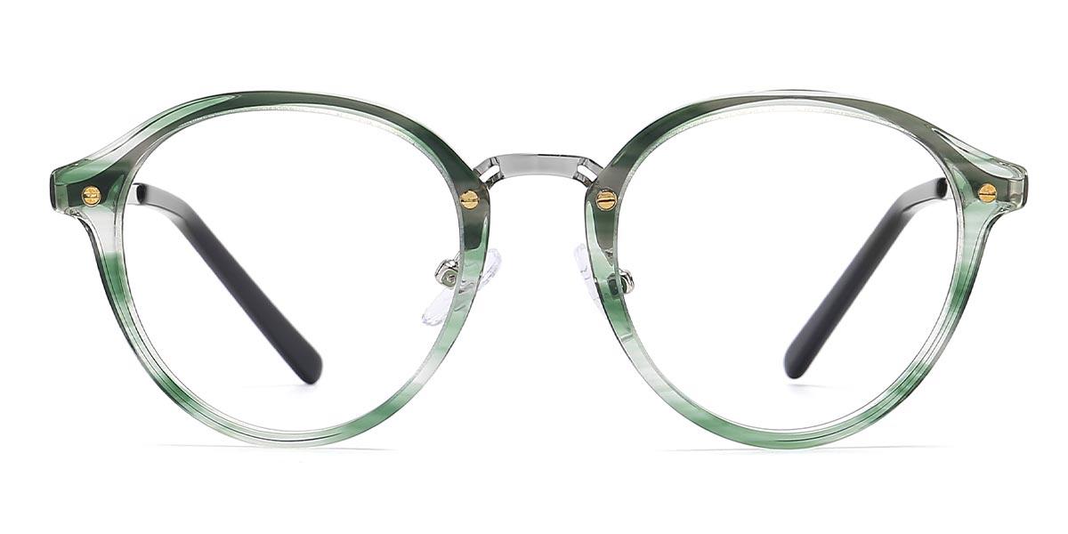 Green Zariyah - Round Glasses