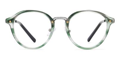 Green - Round Glasses - Zariyah