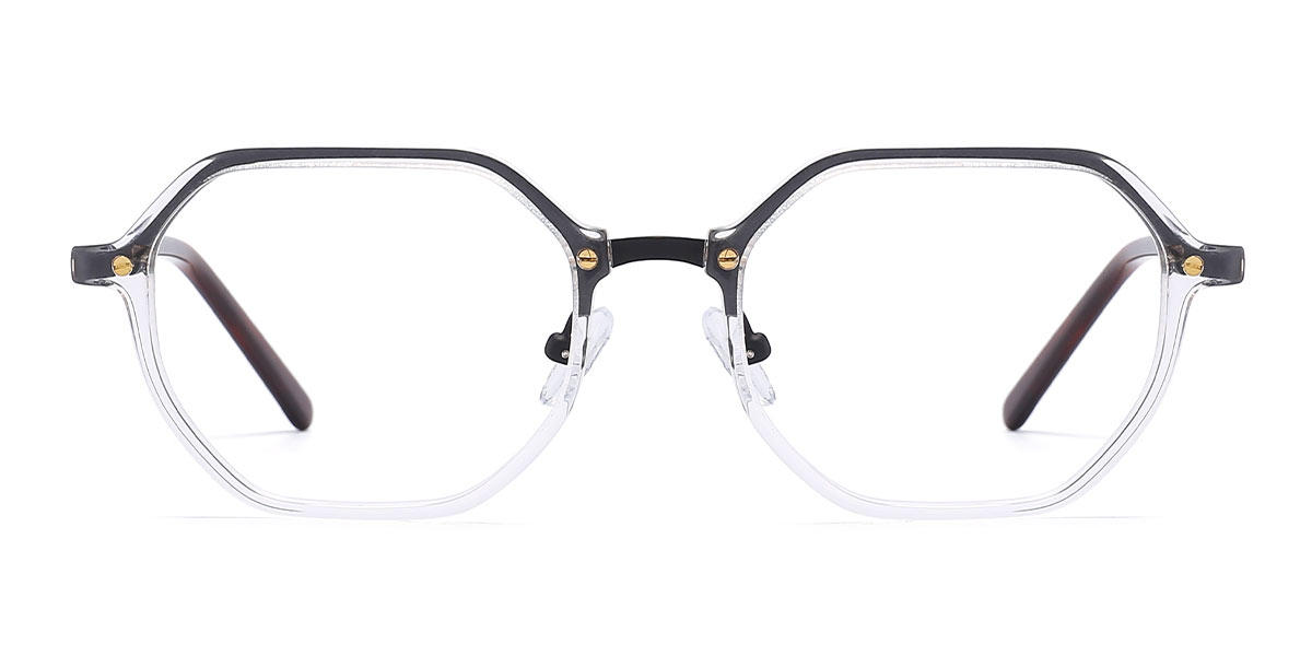 Black Clear Blaire - Rectangle Glasses