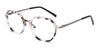 Dark Brown Spots Blaire - Rectangle Glasses
