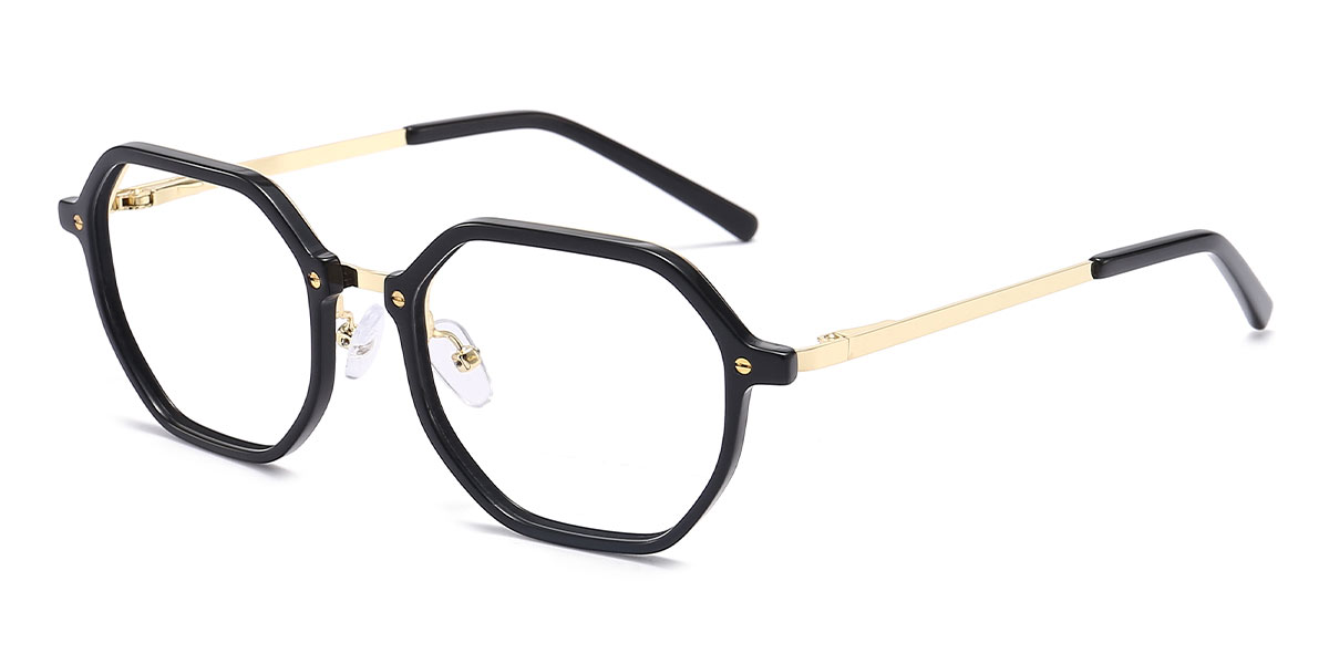 Black - Rectangle Glasses - Blaire