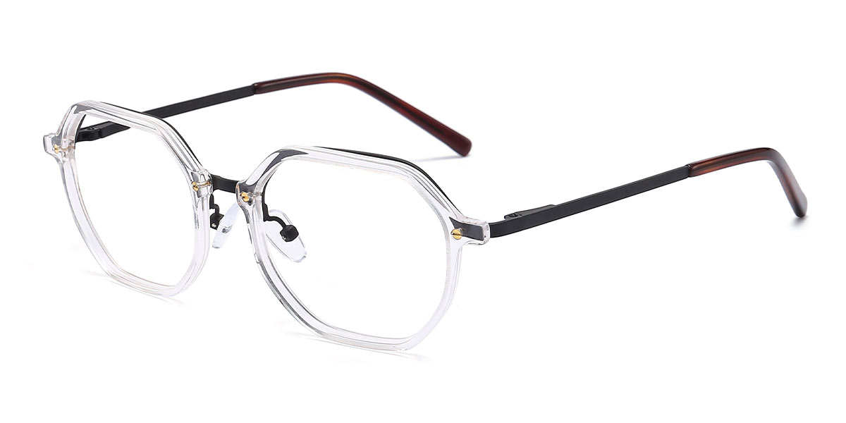 Black Clear - Rectangle Glasses - Blaire
