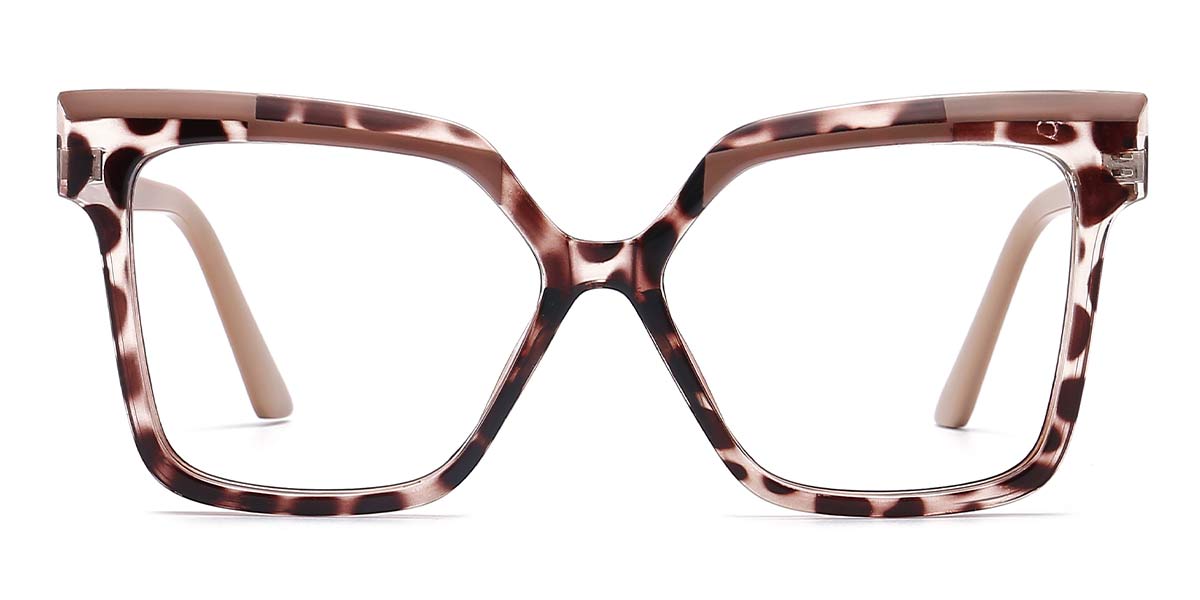 Dark Brown Spots - Square Glasses - Mikey