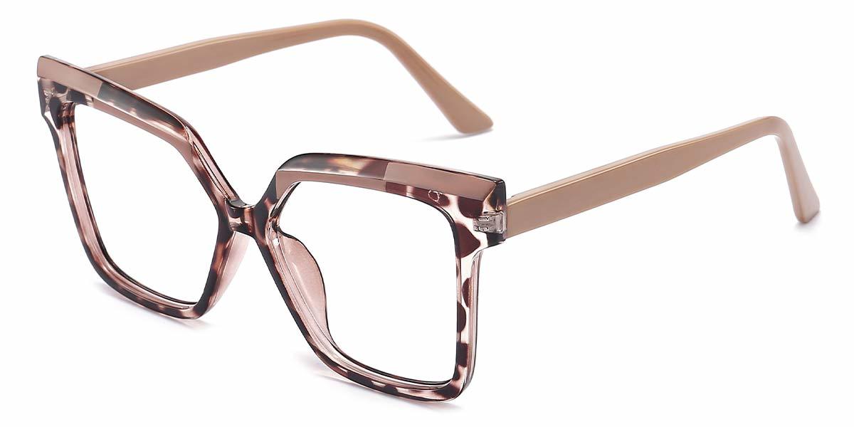 Cameo Brown Brown Tortoiseshell Mikey - Square Glasses