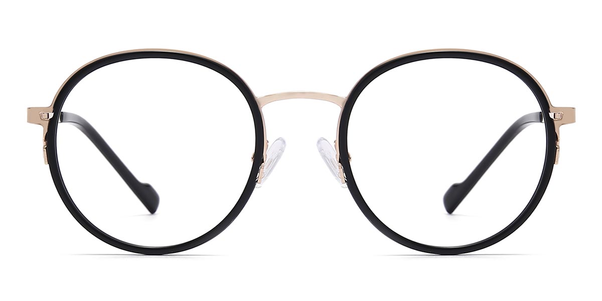 Black - Round Glasses - Remi