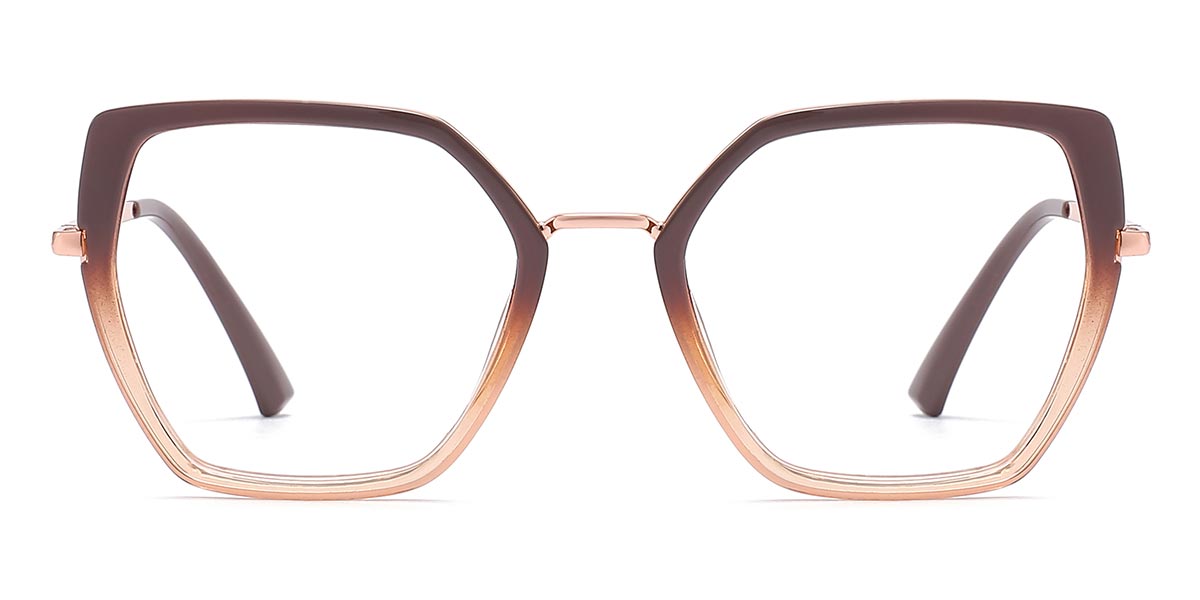Brown - Square Glasses - Justice