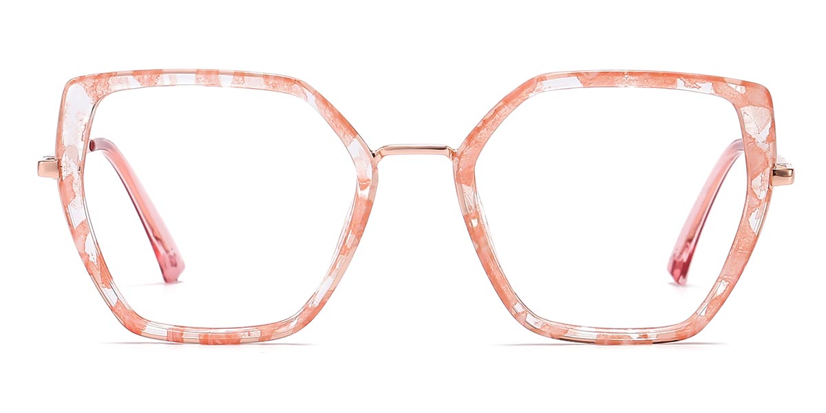 Pink Tortoiseshell - Square Glasses - Justice
