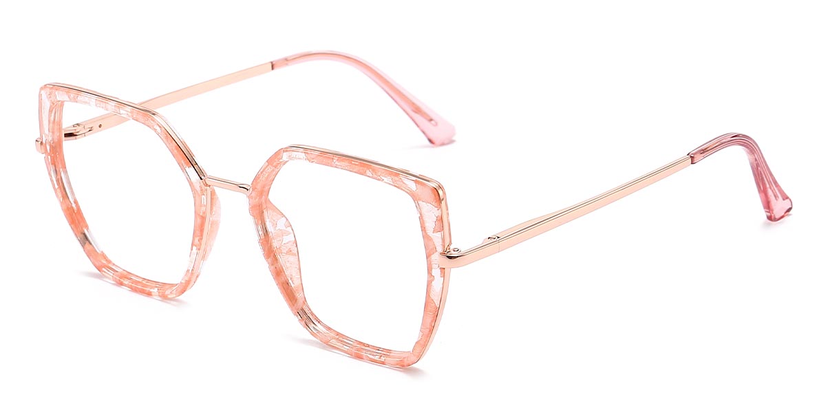 Pink Tortoiseshell - Square Glasses - Justice
