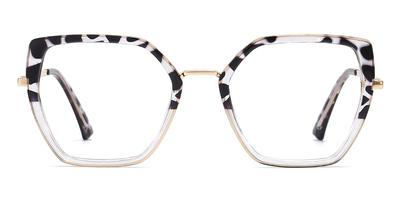 Gery Stripe transparent - Square Glasses - Justice