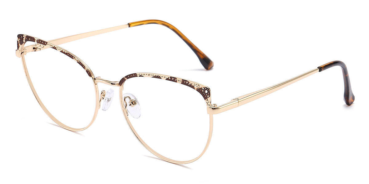 Gold Tortoiseshell Albert - Cat Eye Glasses