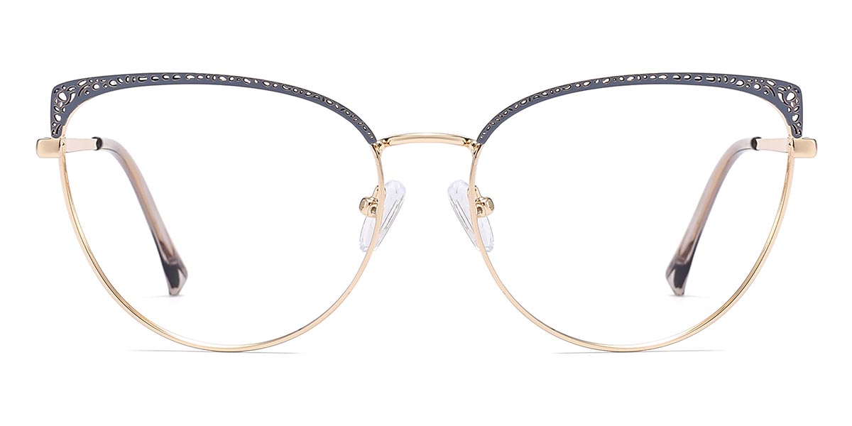 Grey - Cat eye Glasses - Albert