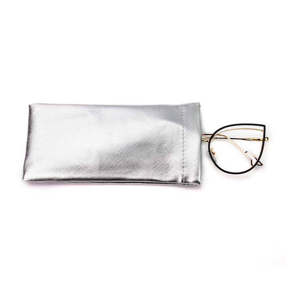 Silver Glasses Case Pouch