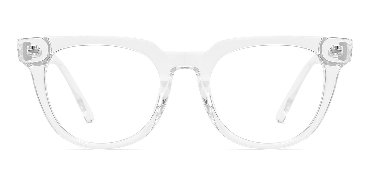 Transparent - Oval Glasses - Paisley