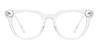 Clear Paisley - Oval Glasses