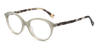 Clear Grey Lucky - Oval Glasses