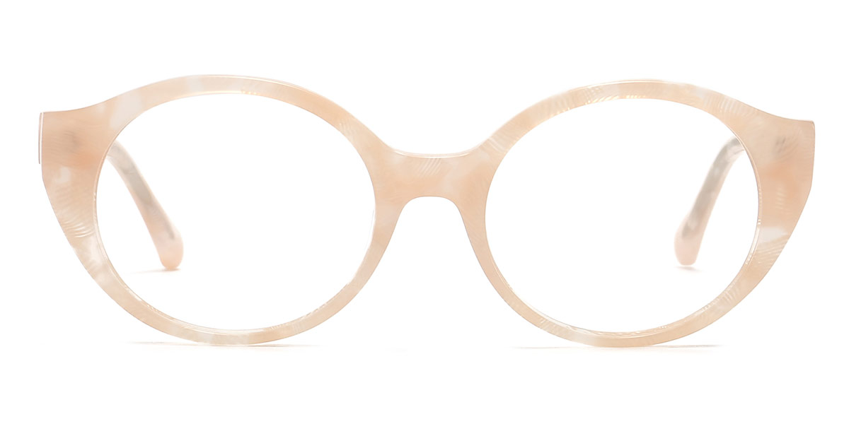 Pink - Oval Glasses - Merrick