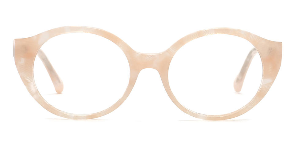 Marble Yellow Merrick - Oval Glasses