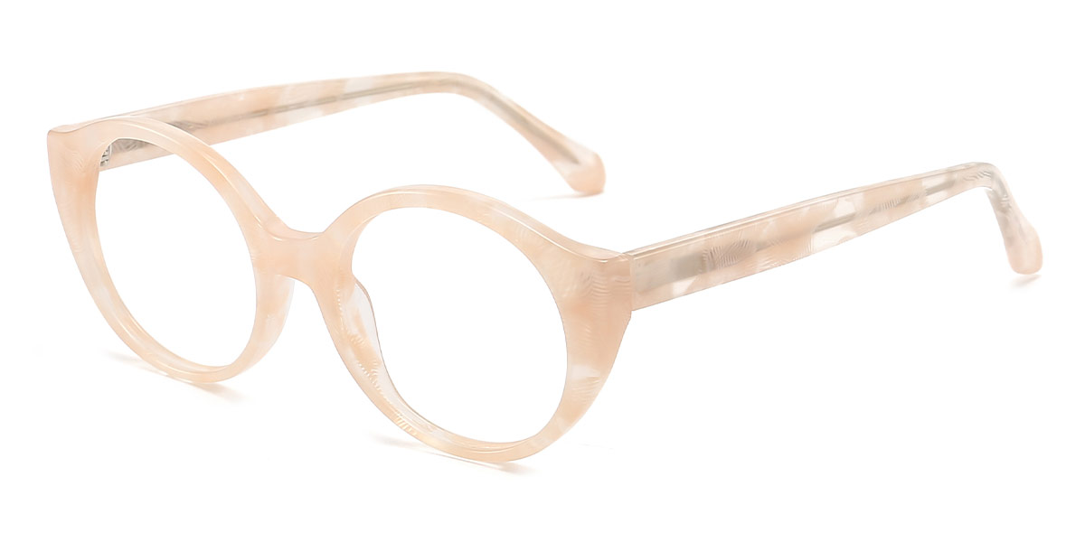 Pink - Oval Glasses - Merrick
