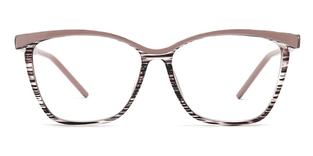 Cameo Wood grain Imran - Rectangle Glasses