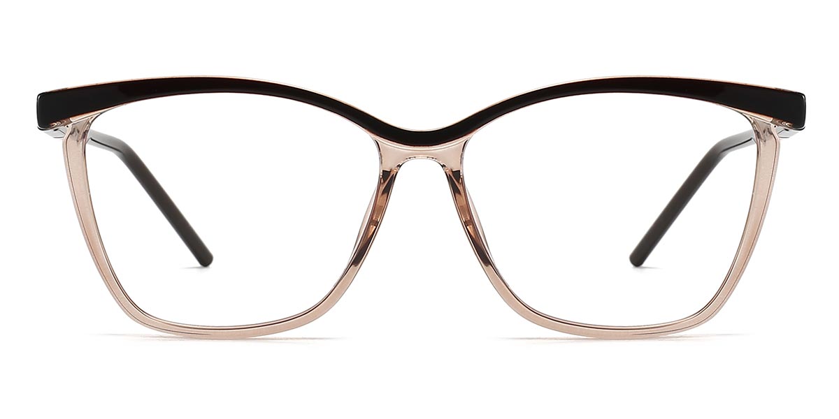 Black Tawny - Rectangle Glasses - Imran