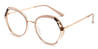 Cameo Brown Brown Spots Larry - Oval Glasses