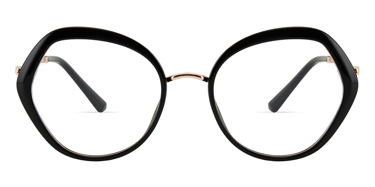 Black Larry - Oval Glasses
