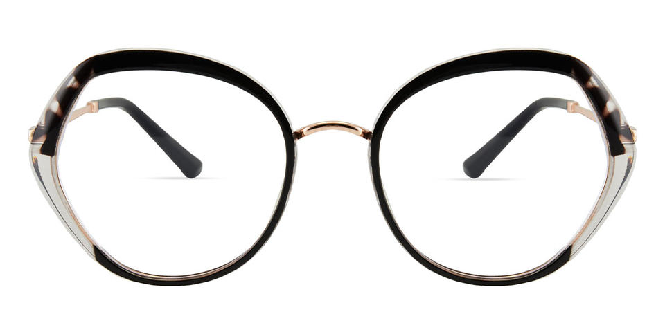 Black Black Tortoiseshell Larry - Oval Glasses