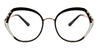 Black Black Tortoiseshell Larry - Oval Glasses