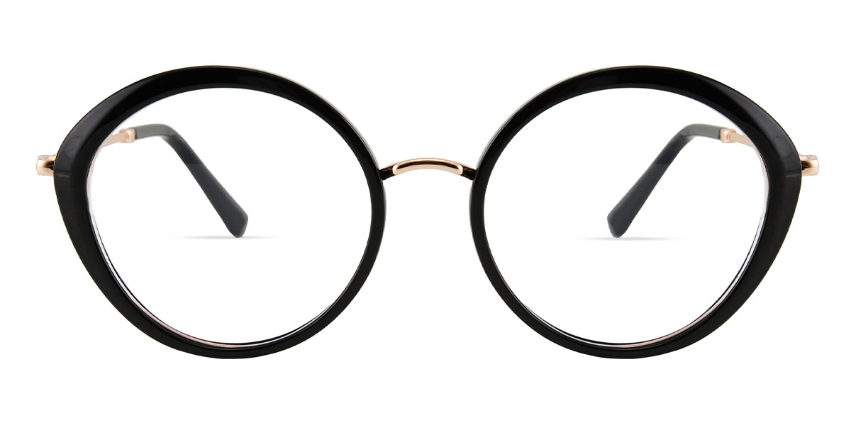 Black - Oval Glasses - Pierre