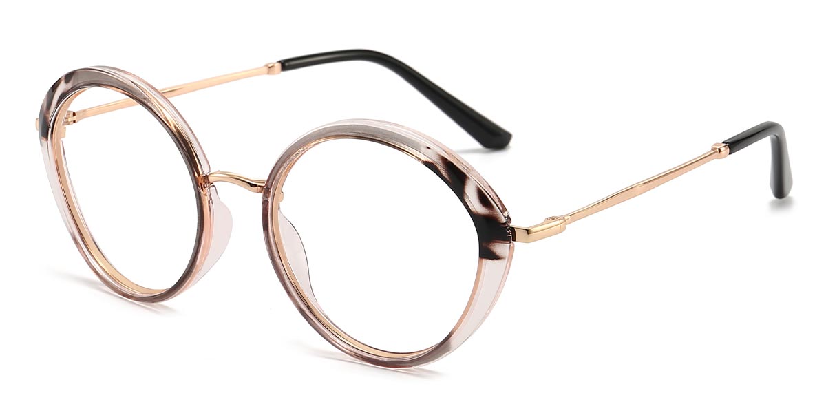 Gery Stripe transparent - Oval Glasses - Pierre