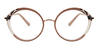Cameo Brown Brown Spots Pierre - Oval Glasses